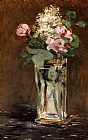 Edouard Manet Flowers In A Crystal Vase painting